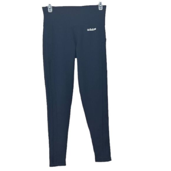 Adidas Climate 3-Stripe Monochromatic 7/8 Leggings S New - Picture 2 of 6